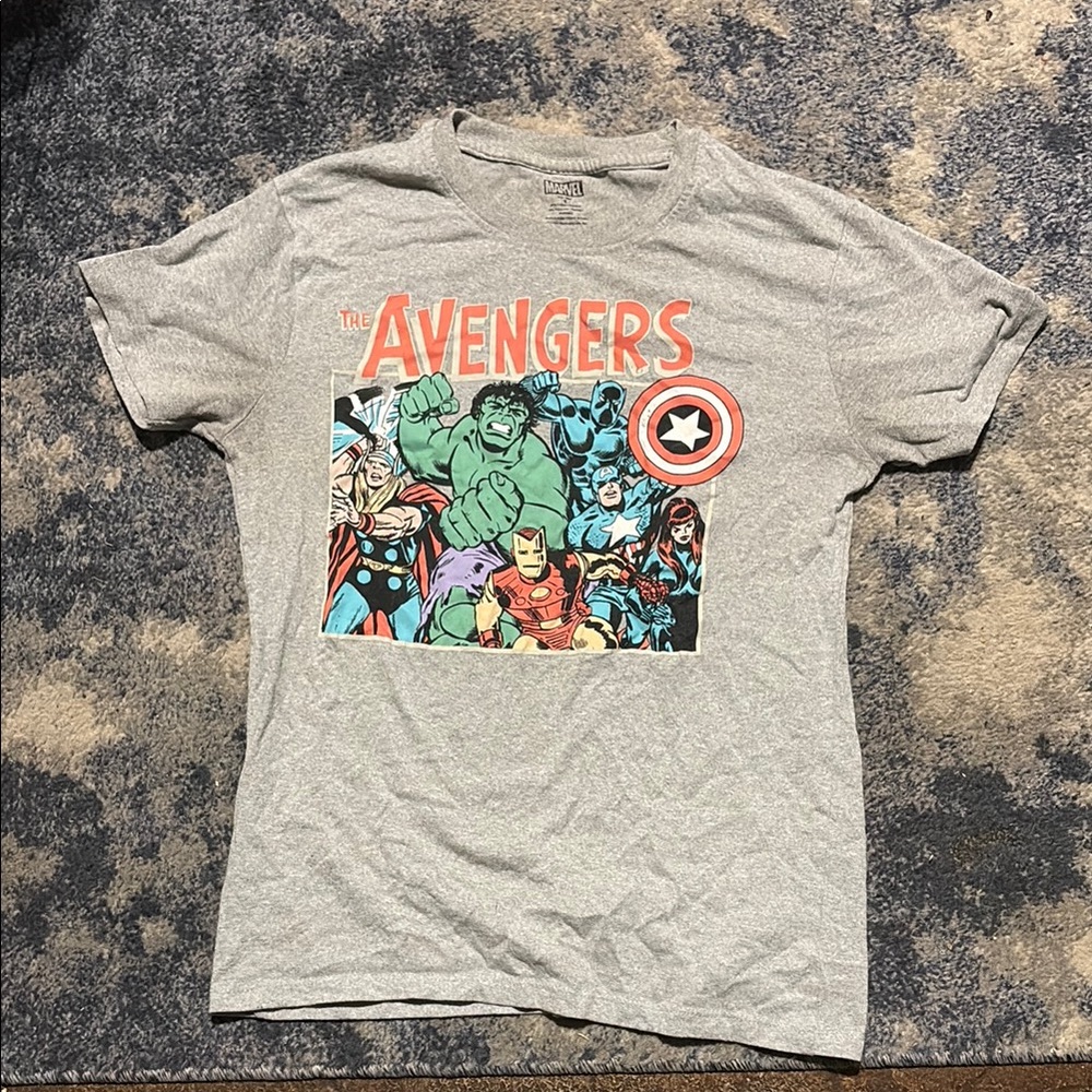 Marvel Gray Avengers Short Sleeve Tee